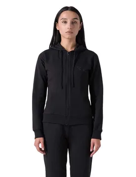 Sweat-shirt à Zip Felpa Strech Black S