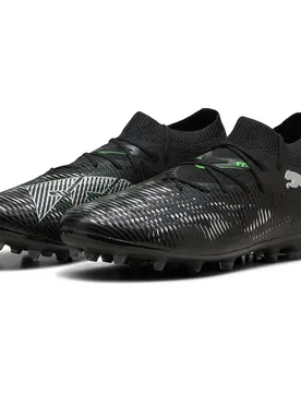 Chaussures De Football Future 8 Match Mg Black / Silver / Fluo Green EU 45