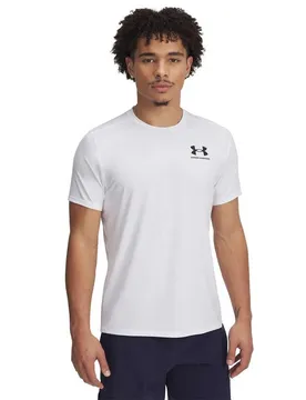 T-shirt à Manches Courtes Heatgear Fitted White / Black XL