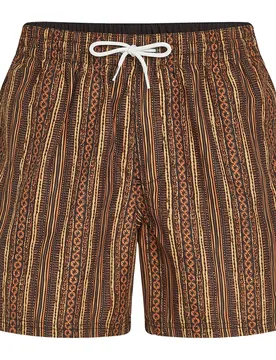 Pantaloncino Da Bagno Cali Print 15´´ Orange Pressed Lines XS