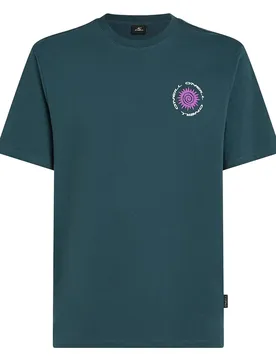 T-shirt à Manches Courtes Chest Print Alma Steel S