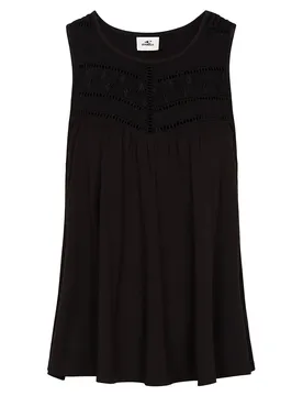 Maglietta Senza Maniche Essentials Tokeena Embroidery Black Out XL