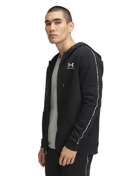Sweat-shirt à Zip Icon Fleece Taping Black / White S