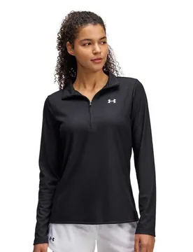 Sweat à Demi-zip Tech Rib Black / White XS