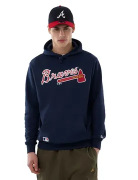 Sweat à Capuche Mlb Regular Atlanta Braves Dark Blue S