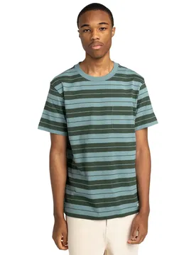 T-shirt à Manches Courtes Icon Label Pocket Treillis / Jungle Green S
