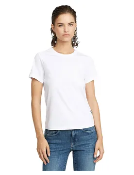 T-shirt à Manches Courtes Et Col En V Nifous White S