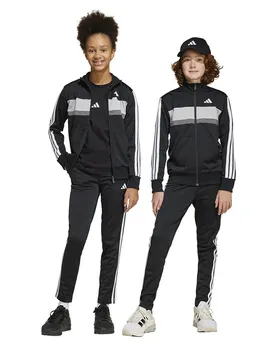 Tuta Seasonal Essentials Tiberio 3 Stripes Tricot Black / White / Grey Two 13-14 Anni