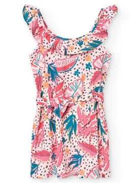 Boboli Robe Sans Manches Printed Leaves Print 1 8 Années Fille