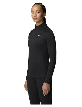 T-shirt à Manches Longues Avec Demi-zip Cfe41039 Black / White Reflective S