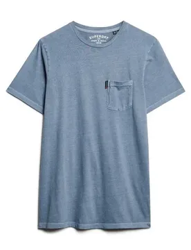 T-shirt à Manches Courtes Classic Essential Pocket Washed Faded Navy M