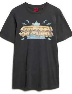 T-shirt à Manches Courtes Rock Band Logo Relaxed Light Merch Black 3XL