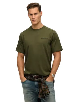 T-shirt à Manches Courtes Tech Relaxed Army Khaki Green 3XL