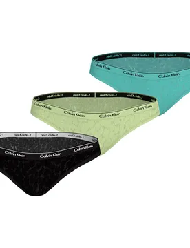 Slip Da Donna 000qd5069e 3 Unità Black / Highline Green / Beau Blue L