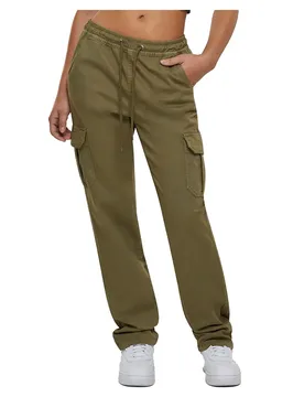 Pantaloni Cargo A Vita Alta Twill Tini Olive 5XL