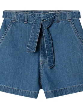 Jeans Corti A Vita Alta Relaxed Jr Denim / 7Oz Indigo Lightweight Denim 8 Anni