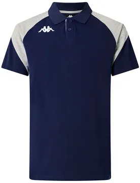 Polo à Manches Courtes Lanetto Blue Marine / Grey Melange XL