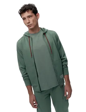 Sweat-shirt à Zip Biafra Asparagus XL