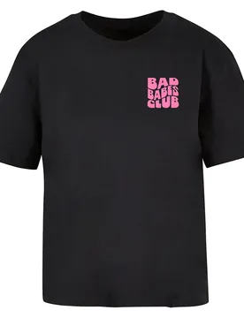 Miss T-shirt à Manches Courtes Bad Babes Club Black 4XL