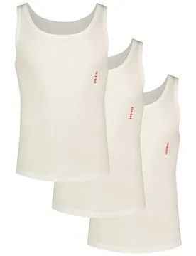 Hugo Sous-vêtement Sans Manches 10273178 01 3 Unités White L