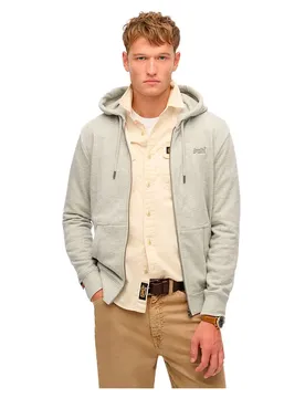 Sweat-shirt à Zip Essential Logo Varsity Grey Grindle M