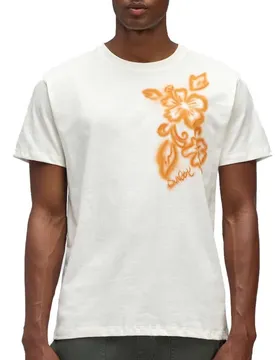T-shirt à Manches Courtes Spray Offwhite 02 S