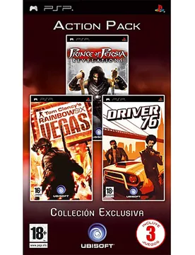 Psp Rainbow Six Vegas + Prince Of Persia Rival Swords + Driver ´76 Multicolour PAL unisex