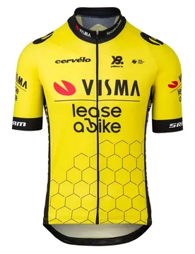 Maillot à Manches Courtes Team Visma Lease A Bike Replica 2025