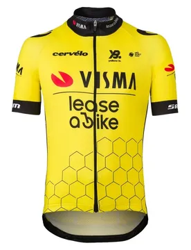 Maillot à Manches Courtes Team Visma Lease A Bike Replica 2025