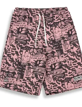 Short De Sport Peace Within All Over Print Baggy Aop Lilac L Homme