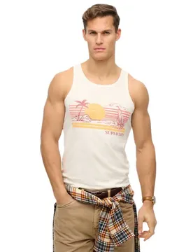 Maglietta Senza Maniche Outdoor Stripe Cream XL