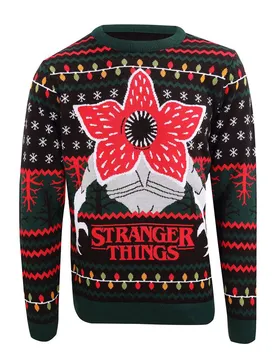 Sweat-shirt Stranger Things Christmas Jumper Demogorgon Multicolor S unisex