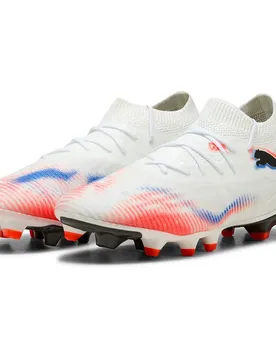 Chaussures De Football Future 8 Match Fg/ag White / Black / Glowing Red EU 42 1/2