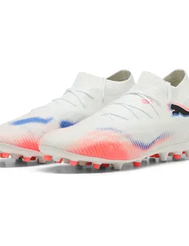 Chaussures De Football Future 8 Match Mg White / Black / Glowing Red EU 40