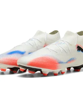 Chaussures De Football Future 8 Pro Fg/ag White / Black / Glowing Red EU 39
