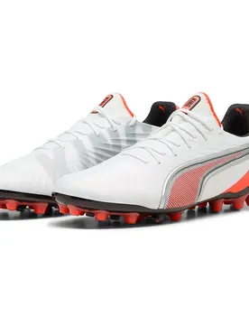 Chaussures De Football King Ultimate Mg White / Silver / Glowing Red / Black EU 42 1/2