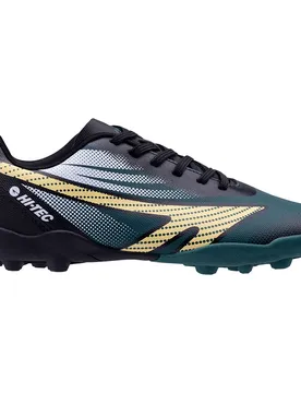 Chaussures De Football Hilan Fg Black / Dark Turq / Light Yellow EU 41