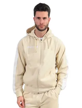 Sweat-shirt à Zip Terry Band Sand S ,Femme