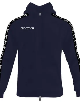 Sweat-shirt à Zip Terry Band Blue / Black 2XL Homme