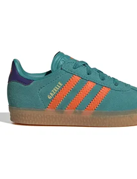 Originals Scarpe Da Ginnastica Per Neonati Gazelle Comfort Closure Elastic Laces Pure Teal / Impact Orange / Collegiate Purple EU 27