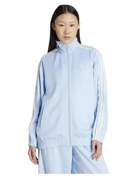 Originals Felpa Con Zip Satin Firebird Ruffle 3 Stripes Clear Sky M