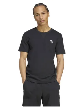T-shirt à Manches Courtes Trefoil Essentials Waffle Black / White XS