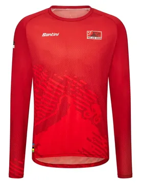Maglia Da Enduro A Maniche Lunghe Uci Mtb World Championships 2025 Red