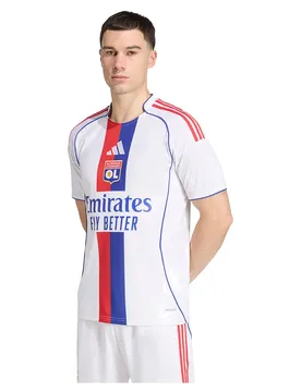 T-shirt à Manches Courtes Domicile Olympique De Lyon 25/26 White L