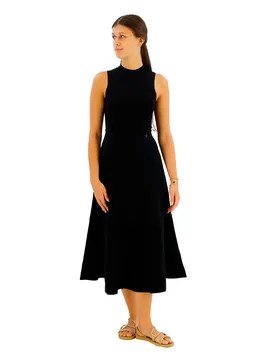 Robe Longue Sans Manches Cassandra Jet Black A996 M