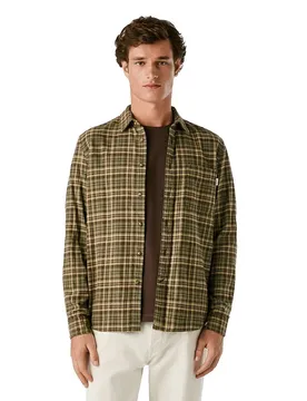 Chemise à Manches Longues Crownley Military Green XL