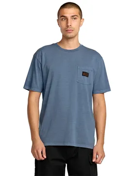 T-shirt à Manches Courtes Workwear Certified Pocket Blue Wash S