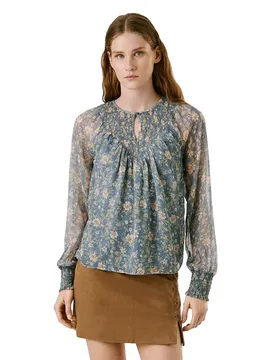 Chemise à Manches Longues Laurel Blue M