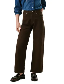 Jeans A Vita Alta Lexa Straight Chocolate Brown 0C0 29