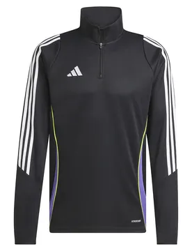 Sweat à Demi-zip Tiro 24 Training Black / Purple Rush XL